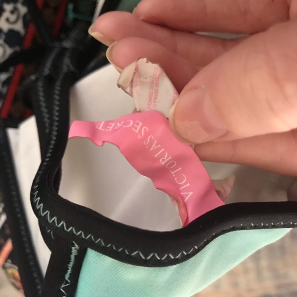 Victoria Secret Padded Bikini Halter Top Seafoam - Picture 3 of 3